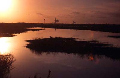 Shuttle Launch Pads from Canaveral National Seashore