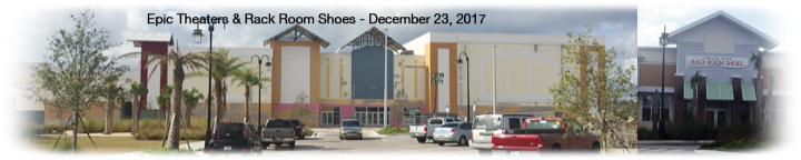 Titus Landing: Epic Theater construction & Rack Room Shoes