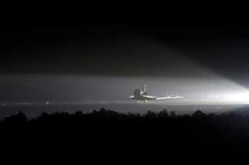 Space Shuttle Endeavour lands for the last time at the Kennedy Space Center - June 1, 2011.