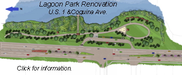 A beautiful, people friendly
park is being developed on Titusville's lagoon front.