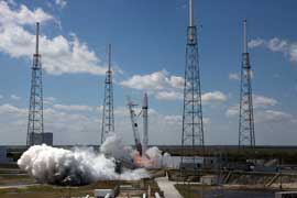 Successful static fire of Falcon 9 - 3/13/10 - 3