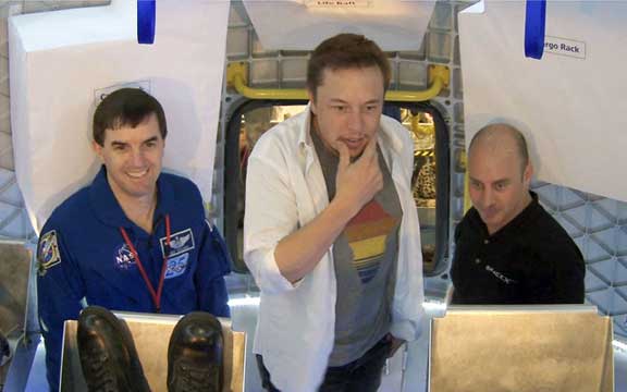 SpaceX's Dragon crew cabin tests. 4