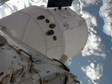 SpaceX's Dragon spacecraft berthed to the International Space Station.