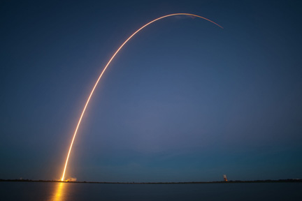 A picture-perfect Falcon9 launch
