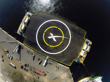 Spacex's landing platform