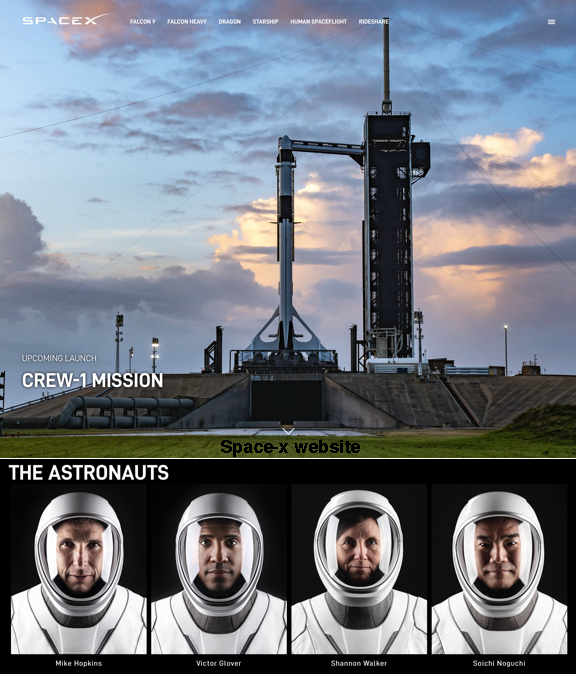 Space-X Crew-1 Mission website.
