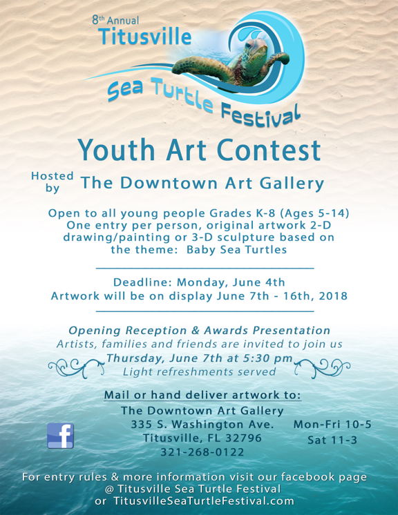 Youth Art Contest at the 2018 Titusville Sea Turtle Festival