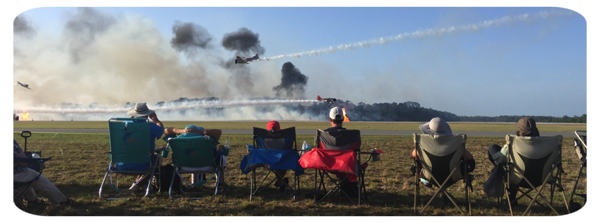 Tora! Tora! Tora! over the Space Coast Warbird AirShow.
