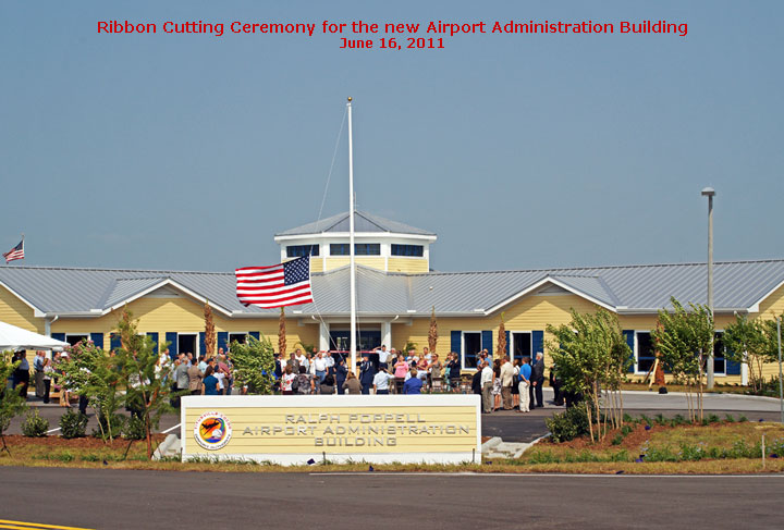 Ribbon cutting at Space Coast Regional Airport - June 16, 2011.