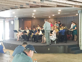 A Day In The Park Picnic - band playing