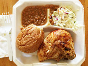 A Day In The Park Picnic - chicken dinner