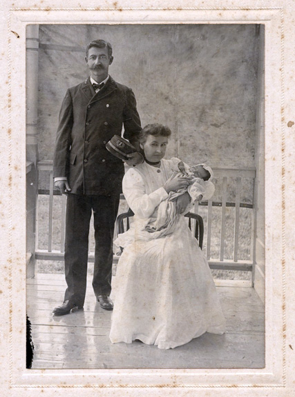 36--Clinton---Gertrude-Honeywell-with-baby-Gertie