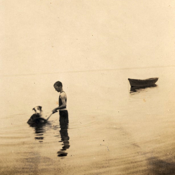 73--Clinton-Buddy-HOneywell-with-family-collie-dog-Ben