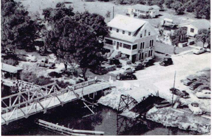 Aerial view of the Haulover Canal Restaurant