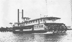 Paddle-wheel steamboat Swan