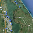 Click for a google map locating these highway markers.