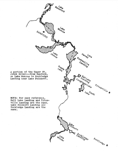 Steamboat Route from Sanford to Titusville and Rockledge Landings 