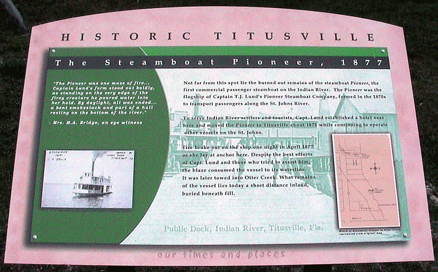 Titusville STEAMBOATS marker