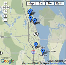 Click for descriptions of North Area Brevard Parks