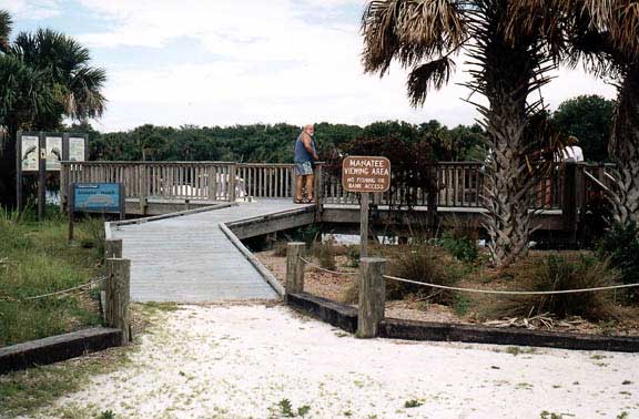 Manatee Watch area at Merritt Island NWR