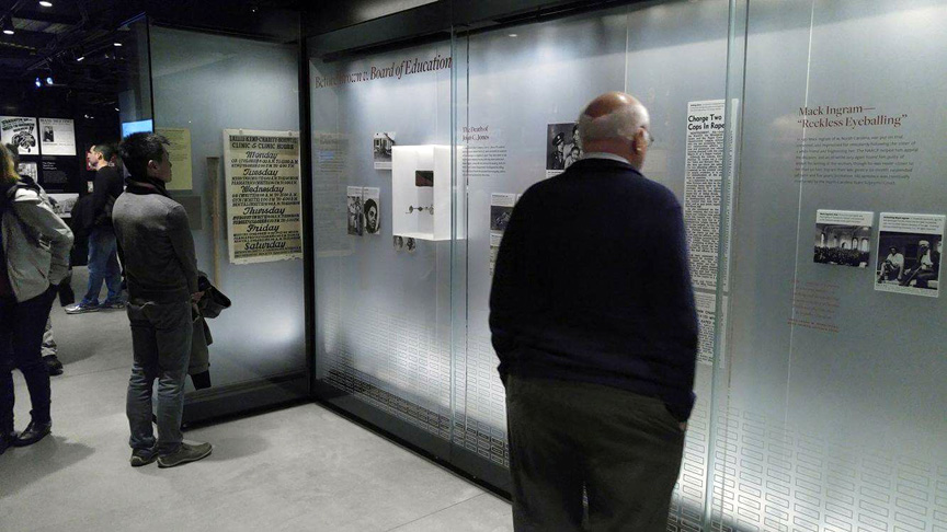 The exhibit hall.