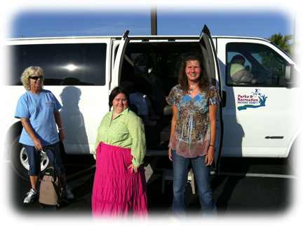 Van going to dance for folks with disabilities.