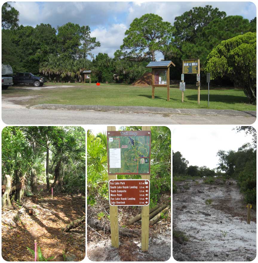 Entrance & first trails of Fox Lake Sanctuary