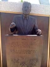 Apollo monument dedication - President Kennedy sculpture