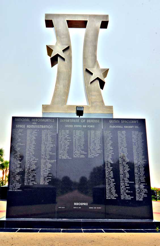 Gemini Project monument in Titusville's Space Walk of Fame