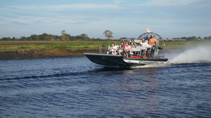 A family group cruising the St. John's river.