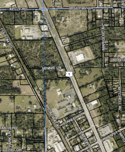 the location of the property