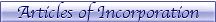 Articles of Incorporation