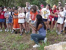 screech owl released at Merritt Island NWR