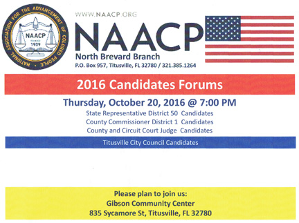 NAACP candidates forum - CLICK