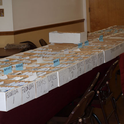 Boxes & boxes of postcards to explore.