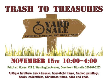 Trash to Treasures Yard Sale