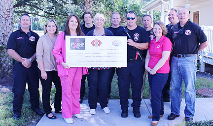 Titusville Fire Department check presentation Titusville Fire Department check presentation